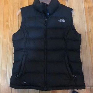 Black North Face vest